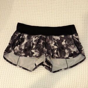 Floral Black Women's Shorts